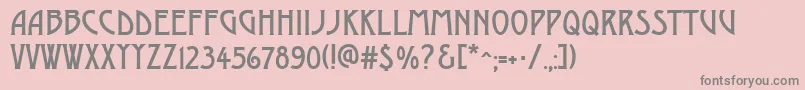 Шрифт AModerno – серые шрифты на розовом фоне