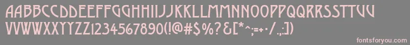 AModerno Font – Pink Fonts on Gray Background