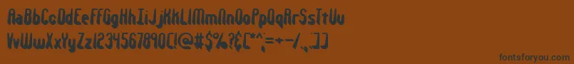 Withstan Font – Black Fonts on Brown Background