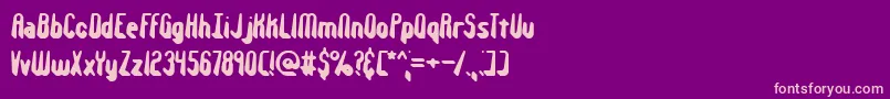 Withstan Font – Pink Fonts on Purple Background