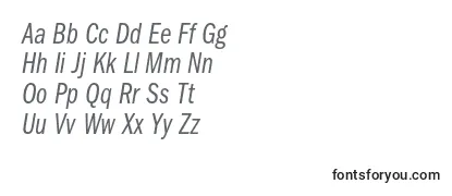 FranklingothicbookcmpcItalic-fontti