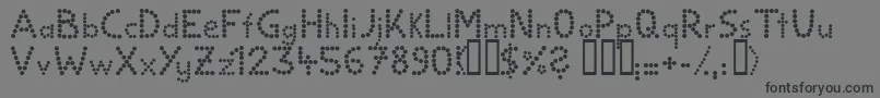 Ballbold Font – Black Fonts on Gray Background
