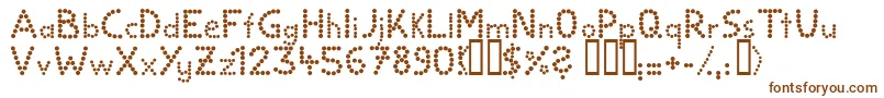 Ballbold Font – Brown Fonts on White Background