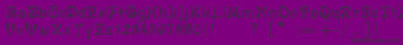 Yashmac Font – Black Fonts on Purple Background