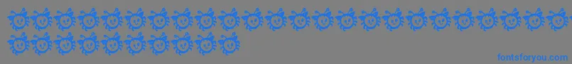 CuddlebugsBug Font – Blue Fonts on Gray Background