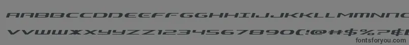 Alphamenexpandital Font – Black Fonts on Gray Background