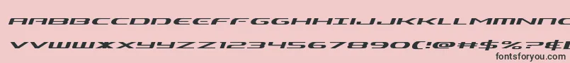 Alphamenexpandital Font – Black Fonts on Pink Background