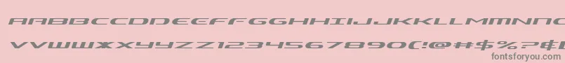 fuente Alphamenexpandital – Fuentes Grises Sobre Fondo Rosa