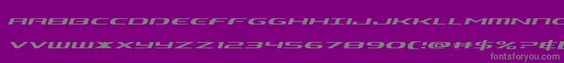 Fonte Alphamenexpandital – fontes cinzas em um fundo violeta