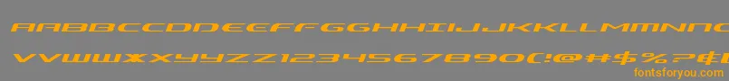 Шрифт Alphamenexpandital – оранжевые шрифты на сером фоне