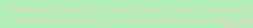 Alphamenexpandital Font – Pink Fonts on Green Background