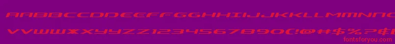 Alphamenexpandital Font – Red Fonts on Purple Background