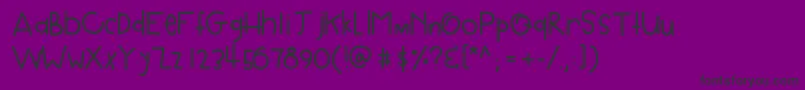 Dpbloated Font – Black Fonts on Purple Background