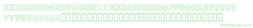 More about NapoliInitialen Font NapoliInitialen Font – Green Fonts on White Background