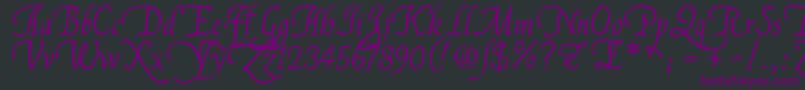 Flllana1 Font – Purple Fonts on Black Background