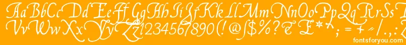 Flllana1 Font – White Fonts on Orange Background