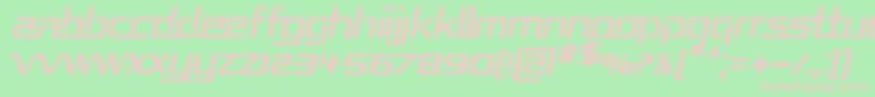 Repubi Font – Pink Fonts on Green Background