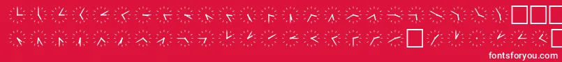 SpUhr6Db Font – White Fonts on Red Background