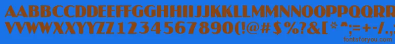 Lisätietoja JaspertitulrgBold-fontista JaspertitulrgBold-fontti – ruskeat fontit sinisellä taustalla