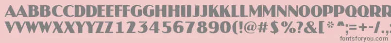 JaspertitulrgBold Font – Gray Fonts on Pink Background