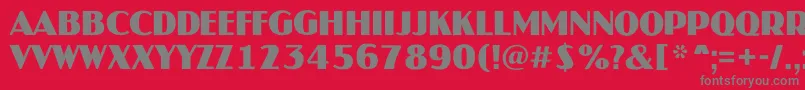 Шрифт JaspertitulrgBold – серые шрифты на красном фоне