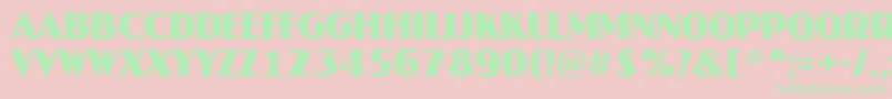 JaspertitulrgBold Font – Green Fonts on Pink Background