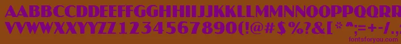 JaspertitulrgBold Font – Purple Fonts on Brown Background