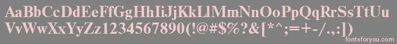 Axctnsbd Font – Pink Fonts on Gray Background