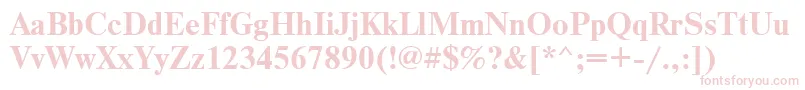 Axctnsbd Font – Pink Fonts on White Background