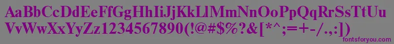 Axctnsbd Font – Purple Fonts on Gray Background