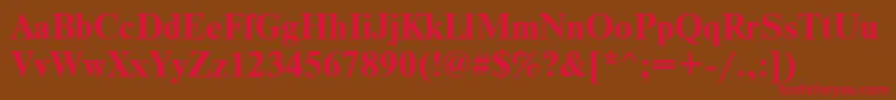 Axctnsbd Font – Red Fonts on Brown Background