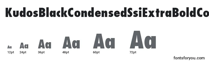 KudosBlackCondensedSsiExtraBoldCondensed Font Sizes