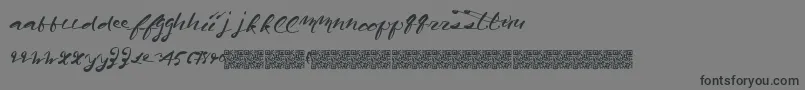 Californiaharvest Font – Black Fonts on Gray Background