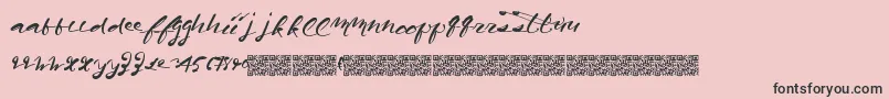 Californiaharvest Font – Black Fonts on Pink Background