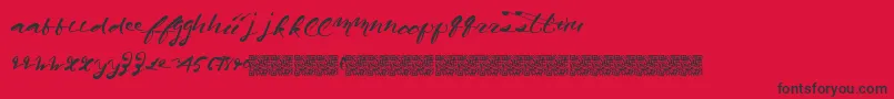 fuente Californiaharvest – Fuentes Negras Sobre Fondo Rojo
