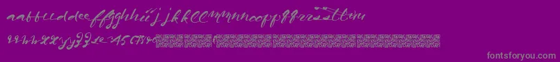 Californiaharvest Font – Gray Fonts on Purple Background