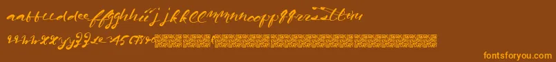 Californiaharvest Font – Orange Fonts on Brown Background
