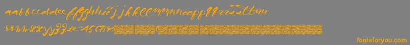 Californiaharvest Font – Orange Fonts on Gray Background