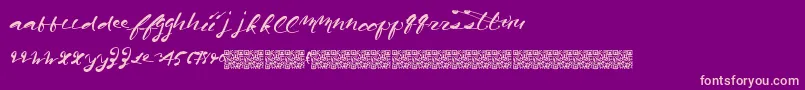 Californiaharvest Font – Pink Fonts on Purple Background