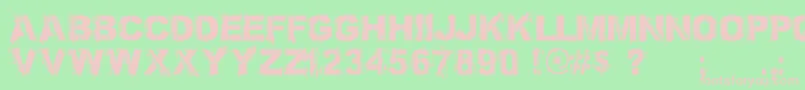 BronxBystreets1.4PersonalUseOnly Font – Pink Fonts on Green Background