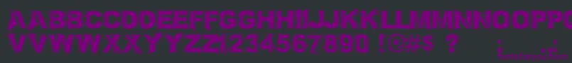 BronxBystreets1.4PersonalUseOnly Font – Purple Fonts on Black Background