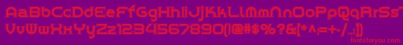 fuente Chromeyellowinlinenf – Fuentes Rojas Sobre Fondo Morado