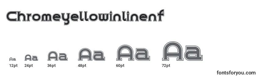 Chromeyellowinlinenf Font Sizes