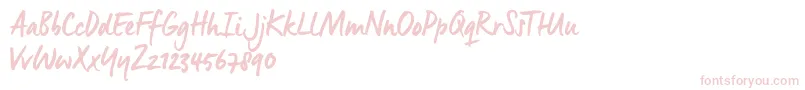 ManusSmoothTrial Font – Pink Fonts on White Background