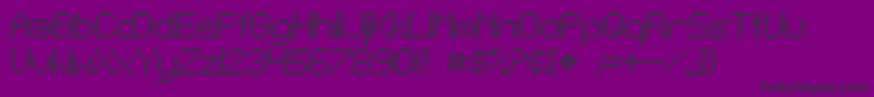 フォントSfTelegraphicItalic – 紫の背景に黒い文字