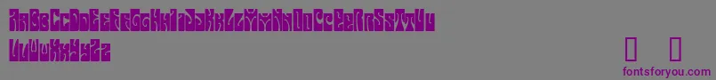 Шрифт Buttd – фиолетовые шрифты на сером фоне
