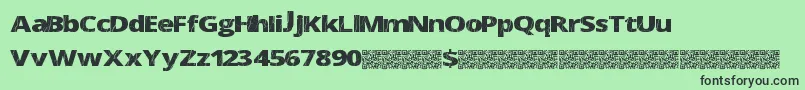 Electricalneue Font – Black Fonts on Green Background