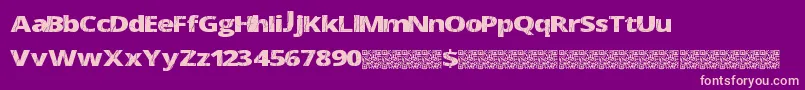 Electricalneue Font – Pink Fonts on Purple Background