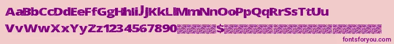 Electricalneue Font – Purple Fonts on Pink Background