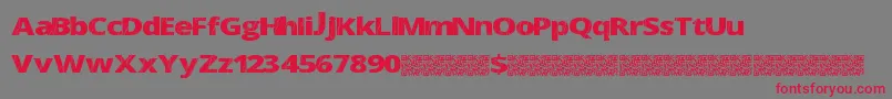 Electricalneue Font – Red Fonts on Gray Background